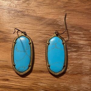 Kendra Scott Turquoise Elle Earrings